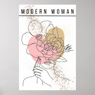 Elegante Visionen - Modern Woman Kunstposter Poster