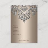Elegante Visitekaartje Metal Look Coffee Overlay (Achterkant)