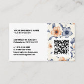 Elegante Visitekaartje – QR-code & logo (Achterkant)