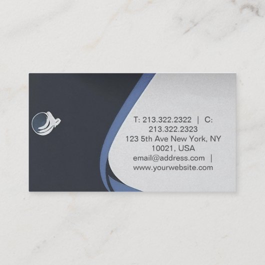 "Elegante visitekaartjes met een eigentijdse en ui (Achterkant)