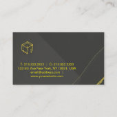 "Elegante visitekaartjes met luxueus gouden design (Achterkant)