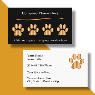 Elegante Visitekaartjes voor Dierenservice