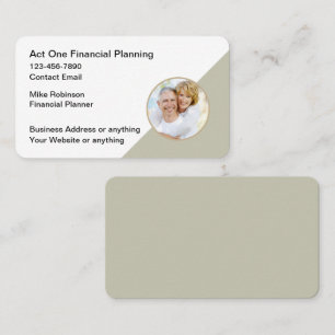 Elegante Visitekaartjes voor Financieel Planner