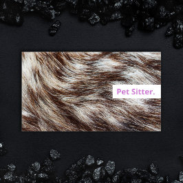 Elegante visitekaartjes voor huisdierenoppas Honde