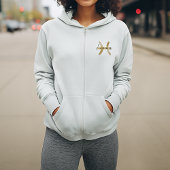 Elegante Vissen Waterverf Zodiac Vrouwen Hoodie