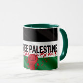 Elegante vlag steun mok (Voorkant rechts)