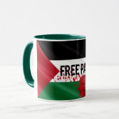 Elegante vlag steun mok (Voorkant links)