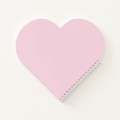 Elegante vlinder bloemenhart gepersonaliseerd notitieboek (Achterkant)