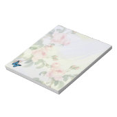 Elegante Vlinder Bloemige Esthetiek Notitieblok (Linkerzijde)