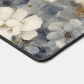 Elegante vlinder bloemige gepersonaliseerde naam bureaumat (Hoek)