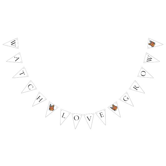 Elegante Vlinder Bruidsfeest Vlaggetjes (Alle)