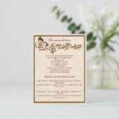 Elegante Vlinder Bruiloft Enclosure Kaarten (Staand voorkant)