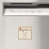 Elegante Vlinder Bruiloft Save The Date Magneet (Insitu (Vaatwasser))