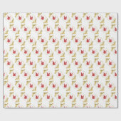 elegante vlinder cadeaupapier (Vlak)