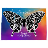 Elegante Vlinder Cadeautas Design door Eksi (Achterkant)