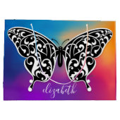 Elegante Vlinder Cadeautas Ontwerp door Eksi (Achterkant)