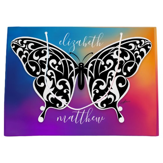 Elegante Vlinder Cadeautas Ontwerp door Eksi (Voorkant)