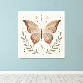 Elegante vlinder canvas muurkunst afdruk (Insitu (Houten vloer))