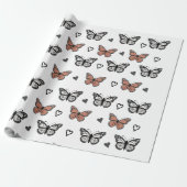 Elegante vlinder Design, Transfor inpakpapier (Uitgerold)