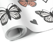 Elegante vlinder Design, Transfor inpakpapier (Rol Hoek)