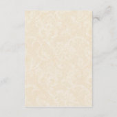 Elegante vlinder en bloemen bruiloft details informatiekaartje (Achterkant)