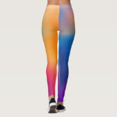 Elegante Vlinder en Kleurrijke Zonsondergang Ontwe Leggings (Achterkant)