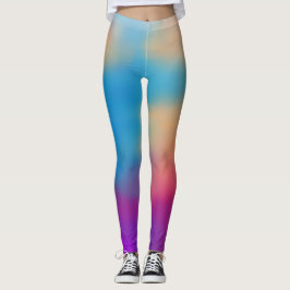 Elegante Vlinder en Kleurrijke Zonsondergang Ontwe Leggings