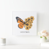 Elegante vlinder en zonnebloem klok (Huis)