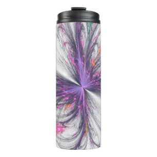 Elegante Vlinder Fractal Thermosbeker