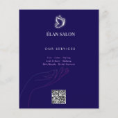 Elegante Vlinder Glow Chic Schoonheidssalon Flyer (Achterkant)