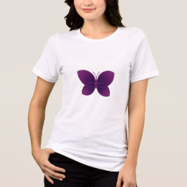 Elegante Vlinder in Geometrische Harmonie Tri-Blend Shirt