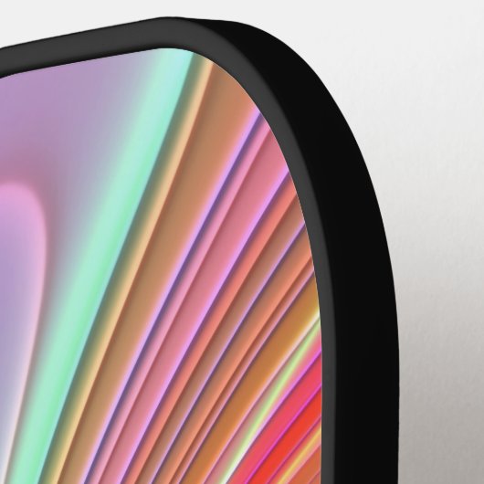 Elegante Vlinder Kleurrijke Initialen USA Official Pickleball Paddle (Links Detail)