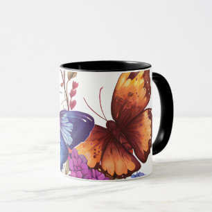 Elegante vlinder koffiemok mok