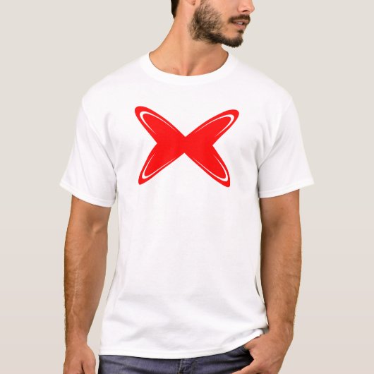 Elegante Vlinder Letter X Monogram T-shirt (Voorkant)