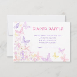 Elegante Vlinder Luier Raffle Baby shower