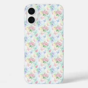 Elegante Vlinder Naadloos Print iPhone 16 Plus Hoesje