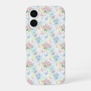 Elegante Vlinder Naadloos Print iPhone 16 Hoesje