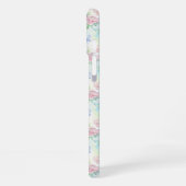 Elegante Vlinder Naadloos Print iPhone Hoesje (Linkerkant)