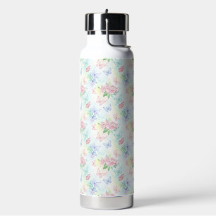 Elegante vlinder naadloze print waterfles