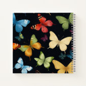 Elegante Vlinder Notitieboek (Achterkant)