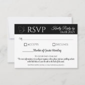 Elegante Vlinder Reactiekaart | QR-code RSVP Kaartje (Voorkant)