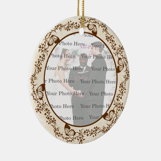 Elegante vlinder rond Ornament (Rechts)