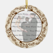 Elegante vlinder rond Ornament (Voorkant)