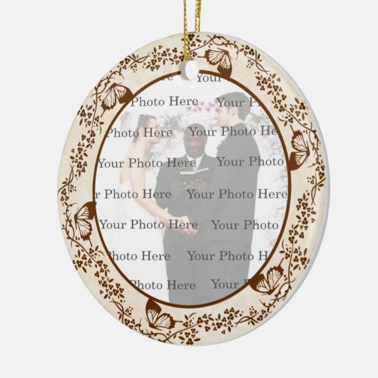 Elegante vlinder rond Ornament (Links)