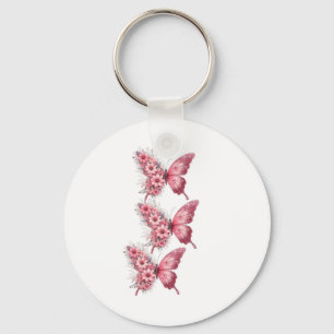 Elegante Vlinder Sleutelhouders – Bloemrijk Ontwer Sleutelhanger