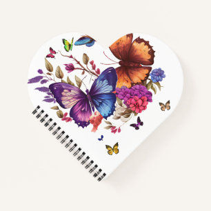 Elegante Vlinder Spiraal Notebook Notitieboek
