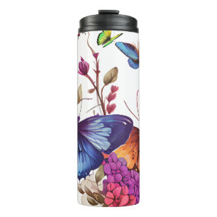Elegante Vlinder Thermische Tumber Thermosbeker