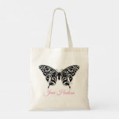 Elegante Vlinder Tote Tas Ontwerp door Eksi (Achterkant)