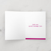 Elegante vlinderbloem gevouwen Folie Kaart (Binnenlaag)