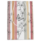 Elegante Vlinderbloesem (10) Medium Cadeauzakje (Voorkant)